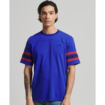Superdry  T-Shirts & Poloshirts M1011357A QUARTERBACK TEE-3H1 REGAL BLUE