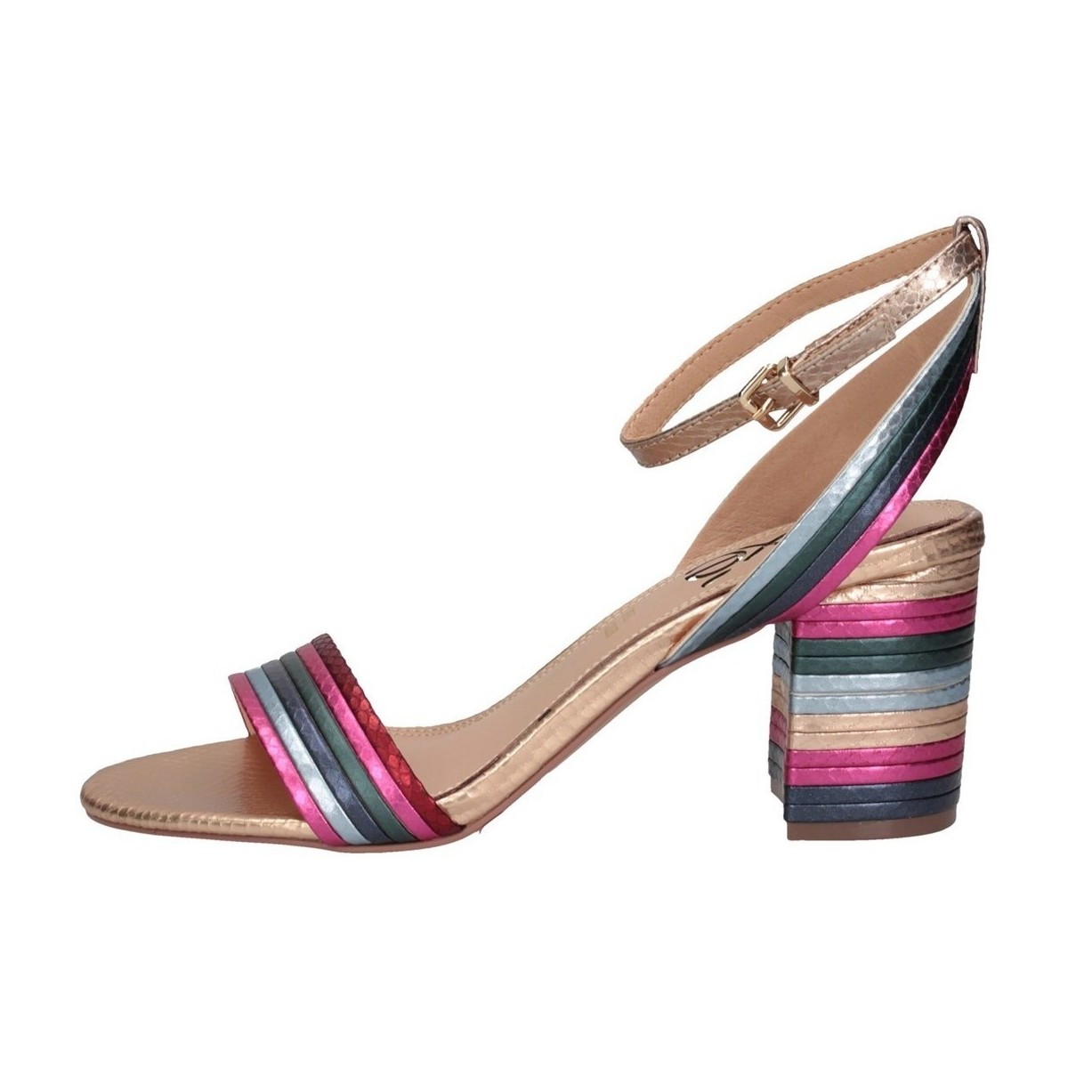 Schuhe Damen Sandalen / Sandaletten Exé Shoes Exe' PENNY-477 MULTI Sandalen Frau Mehrfarbig Multicolor