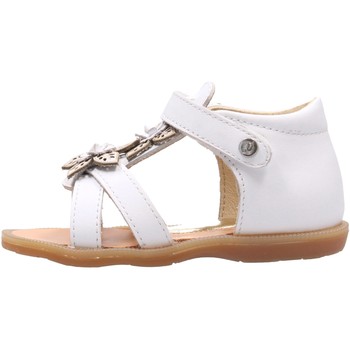 Schuhe Mädchen Sandalen / Sandaletten Naturino - Sandalo bianco YARD-01-0N01 Weiss