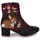 Schuhe Damen Low Boots Irregular Choice THICKET CHUMS Schwarz / Rot