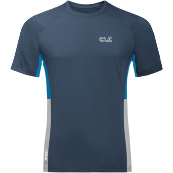 Kleidung Herren T-Shirts & Poloshirts Jack Wolfskin T-shirt  Narrows Blau