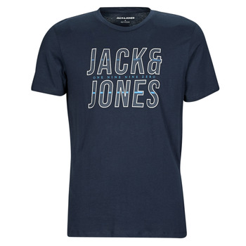 Kleidung Herren T-Shirts Jack & Jones JJXILO TEE SS CREW NECK Marine