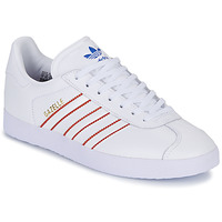 Schuhe Sneaker Low adidas Originals GAZELLE Weiss / Rot