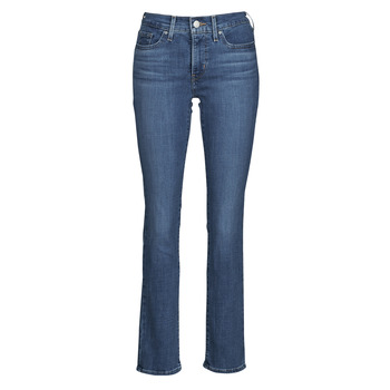 Kleidung Damen Straight Leg Jeans Levi's 314 SHAPING STRAIGHT Fushia vernis