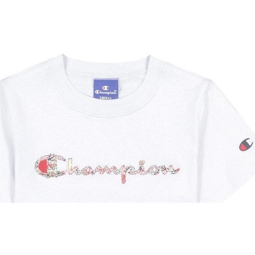 Kleidung Mädchen T-Shirts Champion  Weiss