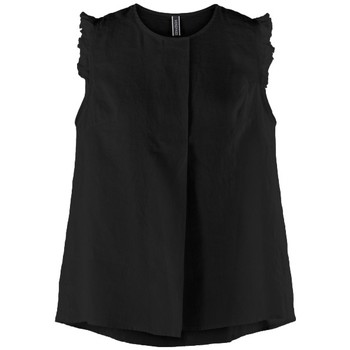 Kleidung Damen Tops / Blusen Wendy Trendy Top 220732 - Black Schwarz
