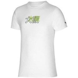 Kleidung Herren T-Shirts Mizuno Katakana Tee Weiss