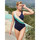 Kleidung Damen Badeanzug Lisca Einteiliger Shapewear-Bikini vorgeformt ohne Bügel Saint Blau