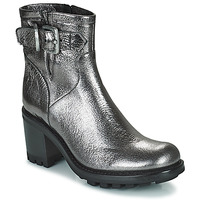 Schuhe Damen Low Boots Freelance JUSTY 7 SMALL GERO BUCKLE Silbern
