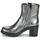 Schuhe Damen Low Boots Freelance JUSTY 7 SMALL GERO BUCKLE Silbern