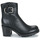 Schuhe Damen Low Boots Freelance JUSTY 7 SMALL GERO BUCKLE Schwarz