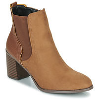 Schuhe Damen Low Boots The Divine Factory QL4723-CAMEL Camel