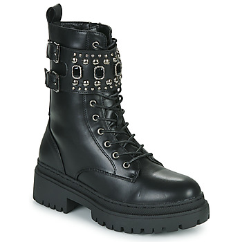 Schuhe Damen Boots The Divine Factory HX4703-NOIR Schwarz