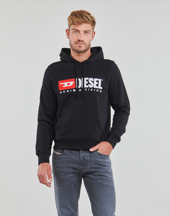 Kleidung Herren Sweatshirts Diesel S-GINN-HOOD-DIV Schwarz