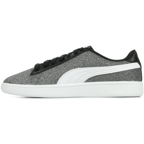 Puma Smash v2 Glitz Glam Jr Schwarz