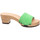 Schuhe Damen Pantoletten / Clogs Softclox Pantoletten Kelly S3382 62 green (hazelnut) Kaschmir S3382 62 Grün