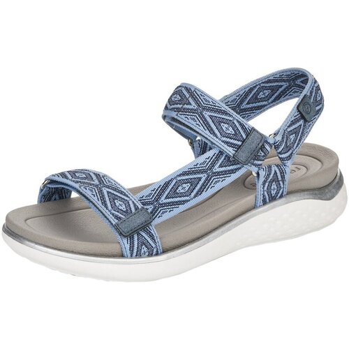 Schuhe Damen Wanderschuhe Remonte Sandaletten Sandale D7753-12 Blau