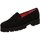 Schuhe Damen Slipper Pas De Rouge Premium nero cam. loses Fußbett n399cam Schwarz