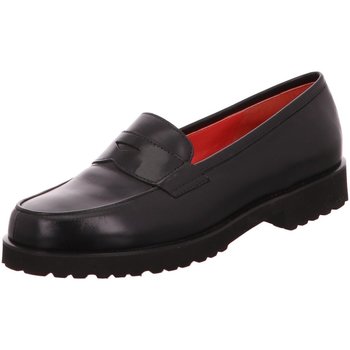 Schuhe Damen Slipper Pas De Rouge Premium nero Leder 1486 maria nappa schwarz