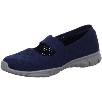 Schuhe Damen Slipper Skechers Slipper SEAGER - SIMPLE THINGS 158109 NVY Blau