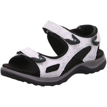 Schuhe Damen Wanderschuhe Tex Sandaletten white-weiss silver 9051-3 2 Weiss