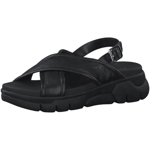 Schuhe Damen Sandalen / Sandaletten Marco Tozzi Sandaletten black 2-28761-28-001 Schwarz