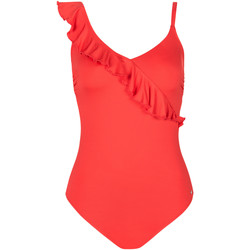 Kleidung Damen Badeanzug Lisca Einteiliger Badeanzug mit Ausschnitt ohne Bügel Verstellbare Rot