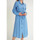 Kleidung Damen Kleider Robin-Collection Leeres Langes Dakleid M Blau