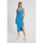 Kleidung Damen Kleider Robin-Collection Elastisches Rippenkleid Für Da T Blau