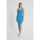 Kleidung Damen Kleider Robin-Collection Elastisches Rippenkleid Für Da T Blau