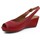 Schuhe Damen Sandalen / Sandaletten Montesinos Keilschuh mit bequemen und anatomischen Rot