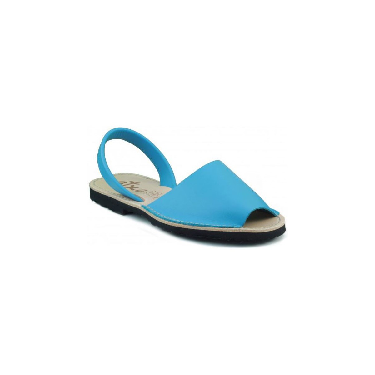 Schuhe Leinen-Pantoletten mit gefloch Arantxa Menorca Haut Blau