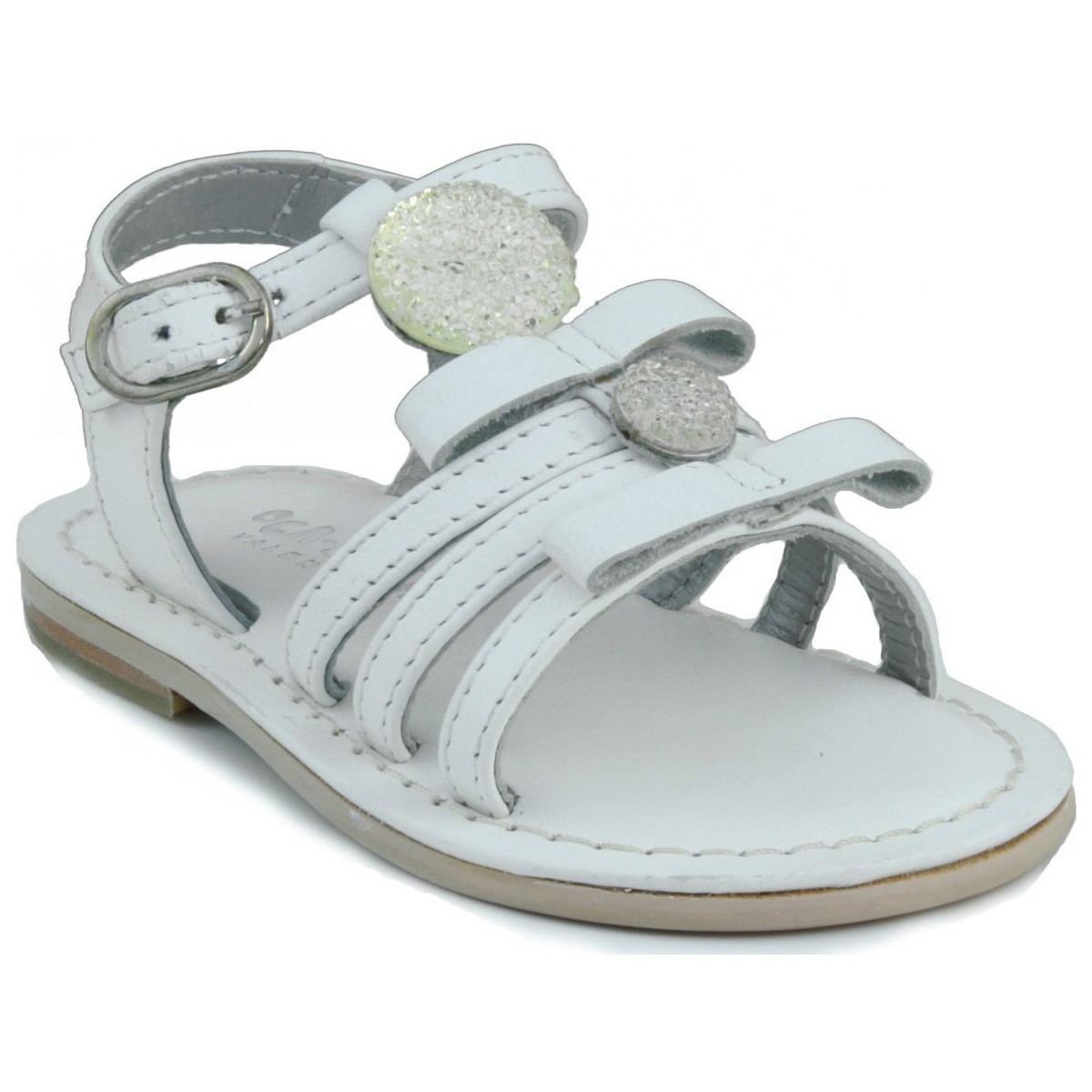 Schuhe Kinder Sandalen / Sandaletten Oca Loca OCA LOCA Leder Baby Sandale Weiss