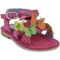 Schuhe Mädchen Sandalen / Sandaletten Oca Loca OCA LOCA Nubuk Sandale Mädchen Rosa