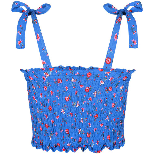 Lisca Gesmoktes kurzes Top Java Blau