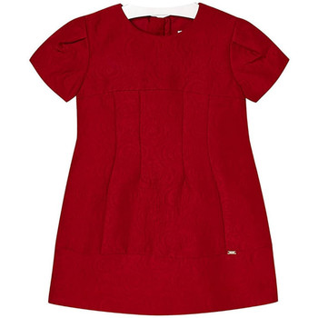 Kleidung Mädchen Kleider Mayoral Robe Fille Jacquard Rouge Rot