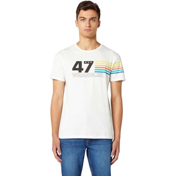 Kleidung Herren T-Shirts Wrangler T-shirt  Rainbow Weiss