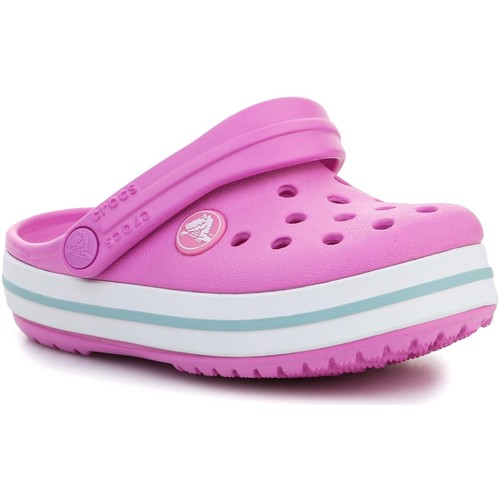 Schuhe Mädchen Sandalen / Sandaletten Crocs Crocband Kids Clog T 207005-6SW Rosa