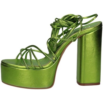 Schuhe Damen Sandalen / Sandaletten Tsakiris Mallas VELINA710 Sandalen Frau Grüne Limette Grün