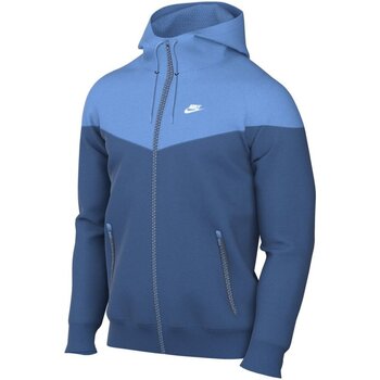 Kleidung Herren Pullover Nike Sport Sportswear Heritage Essential Windrunner DA0001-407 Blau