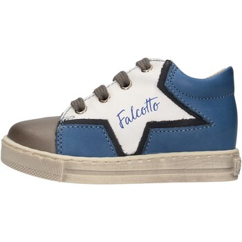 Schuhe Kinder Sneaker Falcotto - Polacchino grigio/azz PERTA-2B01 Grau