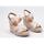 Schuhe Damen Leinen-Pantoletten mit gefloch Tommy Hilfiger TOMMY WEBBING HIGH WEDGE SANDAL Beige