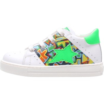 Schuhe Kinder Sneaker Falcotto - Polacchino bianco/verde ILAR-1N18 Weiss