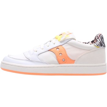 Schuhe Damen Sneaker Low Saucony - Jazz court bco/arancione S60577-3 Weiss