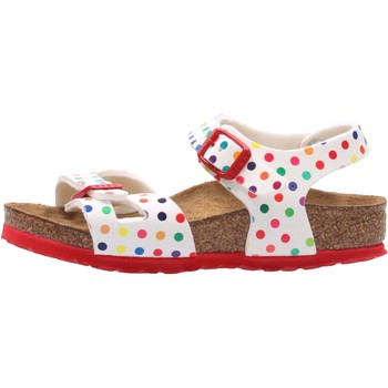 Schuhe Kinder Sandalen / Sandaletten Birkenstock - Rio bco/rosso 1021698 Weiss