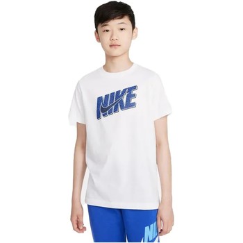Kleidung Jungen T-Shirts Nike CAMISETA BLANCA NIO  SPORTSWEAR DO1825 Weiss