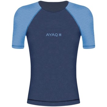 Kleidung Herren T-Shirts & Poloshirts Ayaq Maillot à manches courtes  Biafo Merino Blau