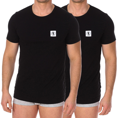 Kleidung Herren T-Shirts Bikkembergs BKK1UTS07BI-BLACK Schwarz
