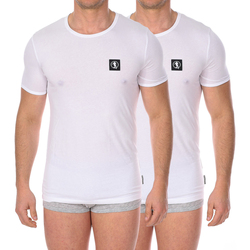 Kleidung Herren T-Shirts Bikkembergs BKK1UTS07BI-WHITE Weiss