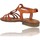 Schuhe Damen Sandalen / Sandaletten Patricia Miller Flache Ledersandalen für Damen von  5627J Rot